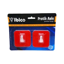 İbico K17-405 Pratik Askı Plastik 2 Adet Güçlü Yapıştırıcı Yapışkanlı Kolay Montaj - 20'li Paket Diğer