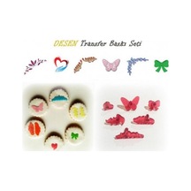 Desen Transfer Baskı Seti 6li Çiçek Plastik