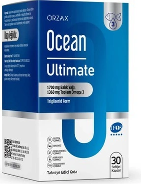 Ocean Ultımate Balık Yağı + Omega3 30 Kapsül