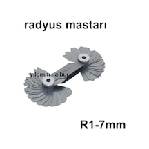 Radyus Mastarı R1-7mm Radüs Mastar Tornacı