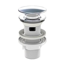 İzyapı İz Yapı Aç Kapa Körüklü Lavabo Sifonu Metal Krom Taşma Delikli