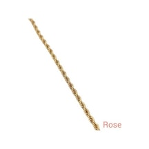 Xupıng 3 Mm Burgu 55 Cm Zincir Kolye Rose Çok Renkli