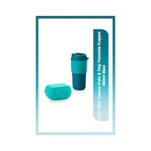 Tupperware Eco+ Mini Taşıma Kabı & Hep Yanımda Kupam 490ml Mavi