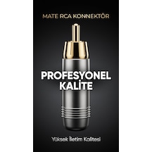Vmate Mtp 001 Yüksek Kaliteli Rca Konnektör 2 Adet