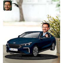 Bk Gift Kişiye Özel Erkek Gemlik Renk Togg Karikatür Biblo -2, Arkadaşa Hediye, Araba Hediyesi Kobitmeyencom35877 Bk Gift