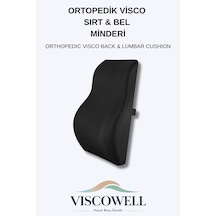Ortopedik Sırt&bel Minderi Ortopedik Bel Minderi %100 Visco Destek Minder
