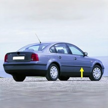 Sağ Ön Kapı Çıtası Siyah Plastik 3b0853516 Vw Passat B5 İle Uyumlu 1997-2000