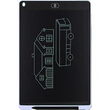 Elektronik 12 İnç Beyaz Lcd Yazma Tableti Çizim ve Yazı Tahtası