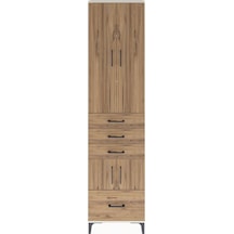 Arges Dolap 4 Raflı 4 Çekmeceli 4 Kapaklı 60x30x243 Aytaşı-çam Aytaşı