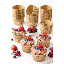 50'li Kek Desenli Muffin Cupcake Kalıbı Kek Kapsülü Kek Kalıbı , Safari Konsept , Airfryer Uyumlu Kraft