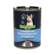 Econature Tavuk Etli 400 Gr Yetişkin Kedi Konservesi