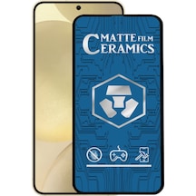 Samsung Galaxy Uyumlu S24 Plus Tam Kaplayan Mat Seramik Nano Esnek Ekran Koruyucu Cam
