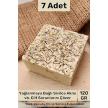 Sabun %100 Doğal Güzel Kokulu El Yüz Saç Cilt Vücut Orijinal Biberiye Sabunu 120g - 7 Adet Karışık