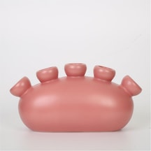 Vitale Suncoral Kırmızı Vazo 30 13 13 Cm Ak.jl0022 Renkli