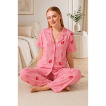 Norcia Sports Dudak Desenli Pijama Takımı 4646-pembe Çok Renkli - 929322705 Çok Renkli - 929322705 Çok Renkli