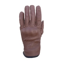 The Biker Jeans Livia Brown Korumalı Motosiklet Deri Eldiveni Kadın