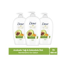 Dove Nemlendirici Sıvı Sabun Avokado Yağı Ve Kalendula Özü 450 Ml X3 Adet Diğer