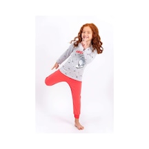 Rolypoly Fast And Cute Karmelanj Kız Çocuk Pijama Takımı 5274-25254 Kar Melanj