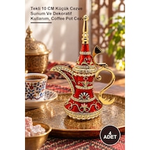 4 Adet İbrik Tekli 10 Cm Küçük Cezve Sunum Ve Dekoratif Kullanım, Coffee Pot Cezve
