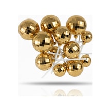 Disko Top Altın Gold Pasta Ve Tatlı Üzeri Dekoratif Süs
