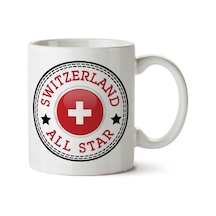 Converse Switzerland All Star İki Tarafı Baskılı Kupa Bardak Çok Renkli