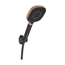 Coral Bronz Siyah Mafsallı Duş Seti 6998