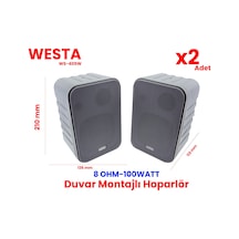 Westa Ws-405w Duvar Tipi Hoparlör - 100w, 91db Hassasiyet, 80-16k