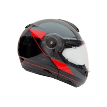 Zeus ZS-3050 BE7 Grey Red Çene Açılır Kask