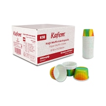 Kafem Gökkuşağı Renkli Muffin Kek Kapsülü 50li X 30 Paket Koli - K10 Mavi