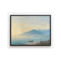 Osmanlı Ayvazovski Yalta Körfezi Çerçevesiz Poster 21x30 Cm A4 Tablo Osmanlı Türk Resmi Duvar Dekoru