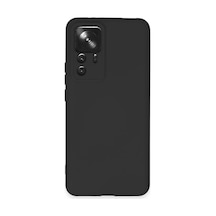 Xiaomi Mi 12t Pro Uyumlu Kılıf Nano İçi Kadife Silikon - Siyah