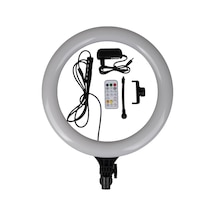 Kilifone - Canlı Yayın Işıklı Usb'li Mj38 Rgb 25w Ring Light Canlı Yayın 38cm - Siyah - T32578