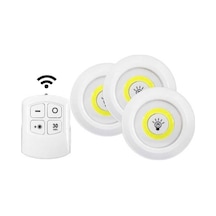 Kablosuz Uzaktan Kumandalı 3 Lü Led Lamba Seti Tg 5klfk5h
