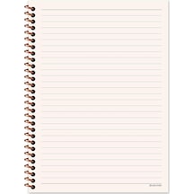 Çizgili 16x22 Cm 80 Yaprak Plastik Kapak Telli Defter Krem Renk 60 Gr Hafif Kağıt 2