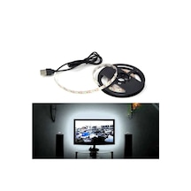 65 İnç 165 Ekran Beyaz Renk Tv Arkası 5 V Usb Li Şerit Led
