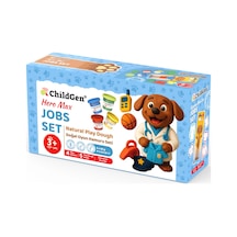 Childgen Doğal Oyun Hamuru Sevimli Patiler - Meslekler Set Çok  Renkli