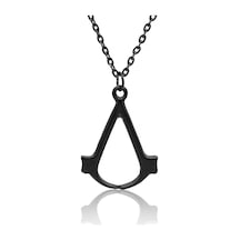Assassin's Creed Kolye Oyuncu Kolyesi Siyah Renk Klasik Zincirli Siyah Assassin's Creed Kolye Oyuncu Kolyesi Siyah Renk Klasik Zincirli Siyah