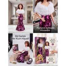 Pullu Elbiseli Havalı Bebek 30 Cm Model Oyuncak Bebek Model Bebek