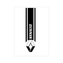 Renault İçin Uyumlu Aksesuar Oto Kaput Sticker Siyah