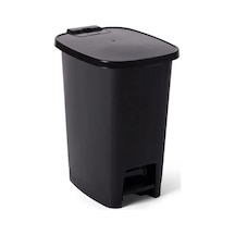 Miss Collection Lüx Serisi Pedallı 15 Litre Çöp Kovası Siyah Antrasit