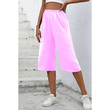Superlife Kadın Beli Lastikli Kapri-şort Spr24ks65 Pembe