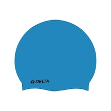 Delta Silikon Bone 25 Adet Yüzücü Havuz Deniz Bonesi Düz Renk Koyu Mavi Çok Renkli