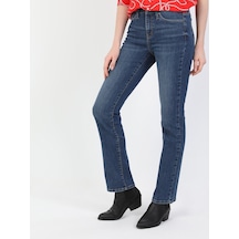 Colin's 792 Mıla Orta Bel Düz Paça Regular Fit Mavi Kadın Jean Pantolon CL1048829_Q1.V1_DN04471 Mavi