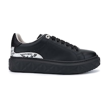 Tamer Tanca Kadın Hakiki Deri Siyah Sneakers & Spor Ayakkabı 1063 2025 Bn Ayk Sk24-25 Sıyah Siyah