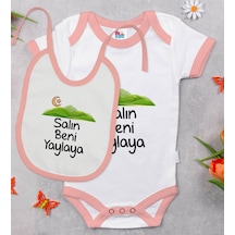 Bk Kids Salın Beni Yaylaya Tasarımlı Pembe Bebek Body Zıbın Ve Ma Çok Renkli