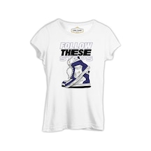 Shoes Follow These Steps Beyaz Kadın Tshirt 001