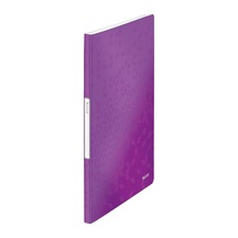 A4 Sunum Dosyası, Metalik Mor, 20 Şeffaf Poşetli, 40 A4 Sayfa Kapasiteli, 46310062 02