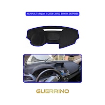 Renault Megan 3 2008-2015 Buyuk Ekranlıtorpido Koruma Halısı Mavi Kenar