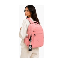 Su Geçirmez Kumaş Unisex Okul Çantası Pudra Renk Okul Sırt Çantası 2300 Pudra Pembe