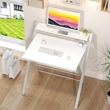 Dobo Çocuk Öğrenci Ders Masası Katlanır Çalışma Masası Beyaz